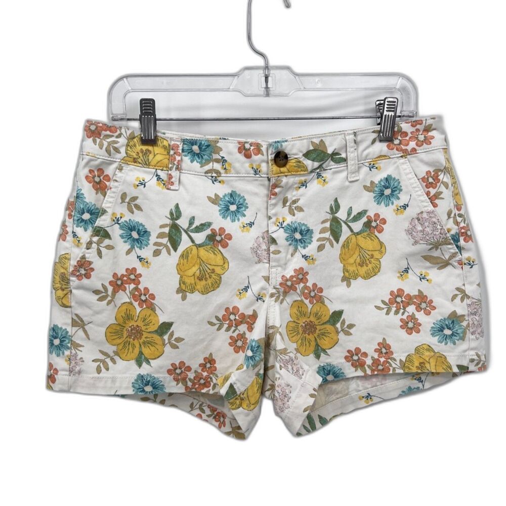 ANA A New Approach Mid Rise Shortie Short Floral Print Summer‎ Boho Size 8